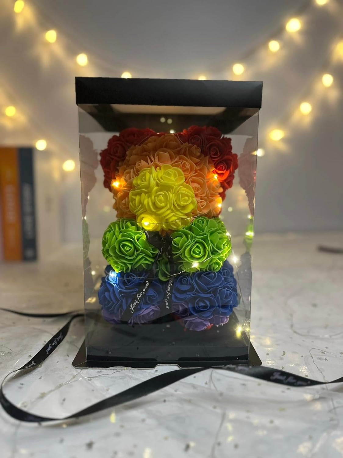 Rose Bear Gift for Women Birthday - Gifts for Mom, Wife, Girlfriend, Daughter, Grandma, for Her, Mom Birthday Gifts from Daughter, Womens Gifts